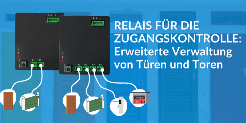 Relais für die Zugangskontrolle Erweiterte Verwaltung von Türen und Toren