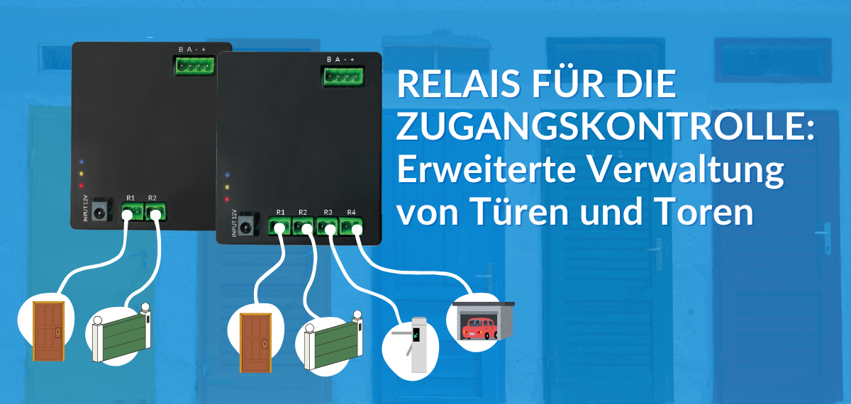 Relais für die Zugangskontrolle Erweiterte Verwaltung von Türen und Toren