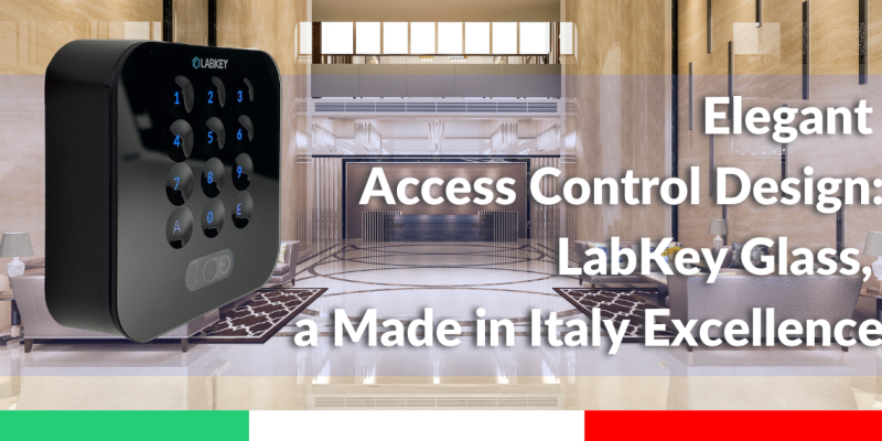 Elegant Access Control Design LabKey Glass, a Made in Italy Excellence