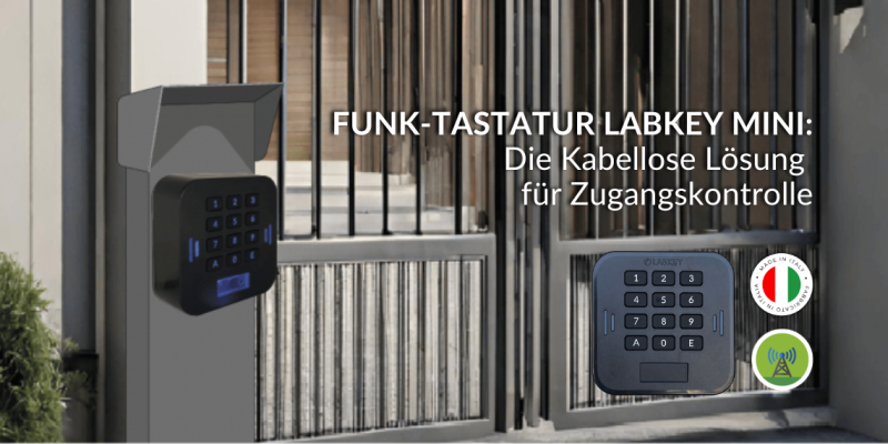 Funk-Tastatur LabKey Mini Die Kabellose Lösung für Zugangskontrolle