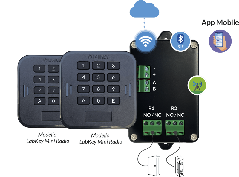 Kit controllo accessi wifi