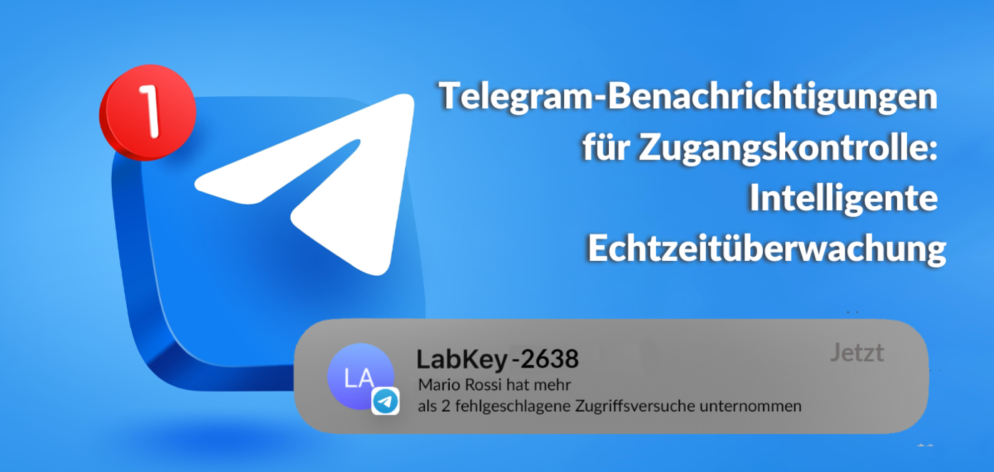 Telegram-Benachrichtigungen für Zugangskontrolle Intelligente Echtzeitüberwachung