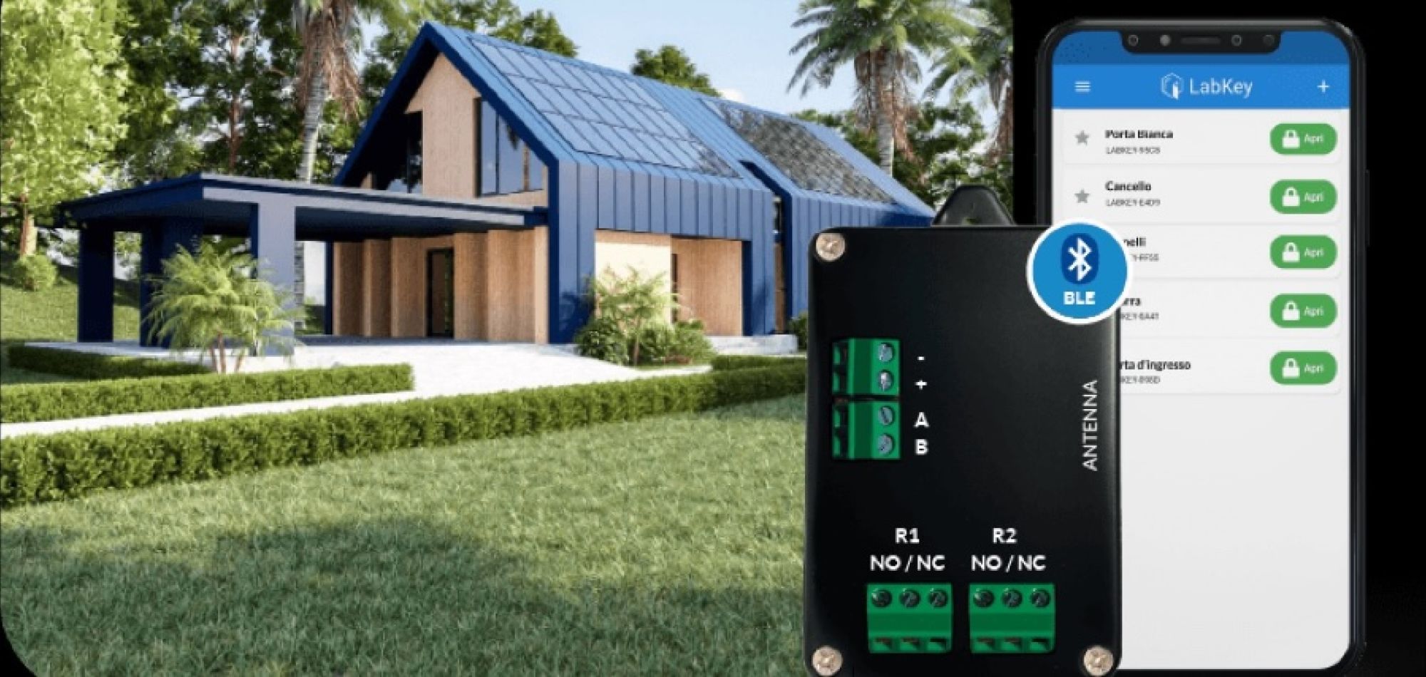 apertura cancello con telefono