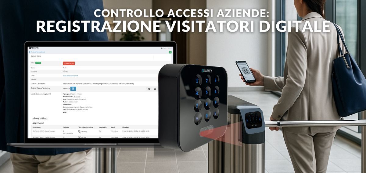Controllo accessi per aziende: modulo di registrazione dei visitatori