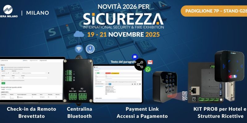 Novità controllo Accessi per Fiera Sicurezza 2025