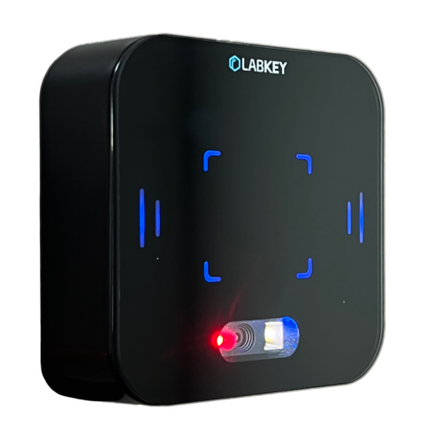 Door fob reader with qr code