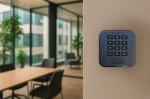 Controllo accessi apertura porte con tastiera