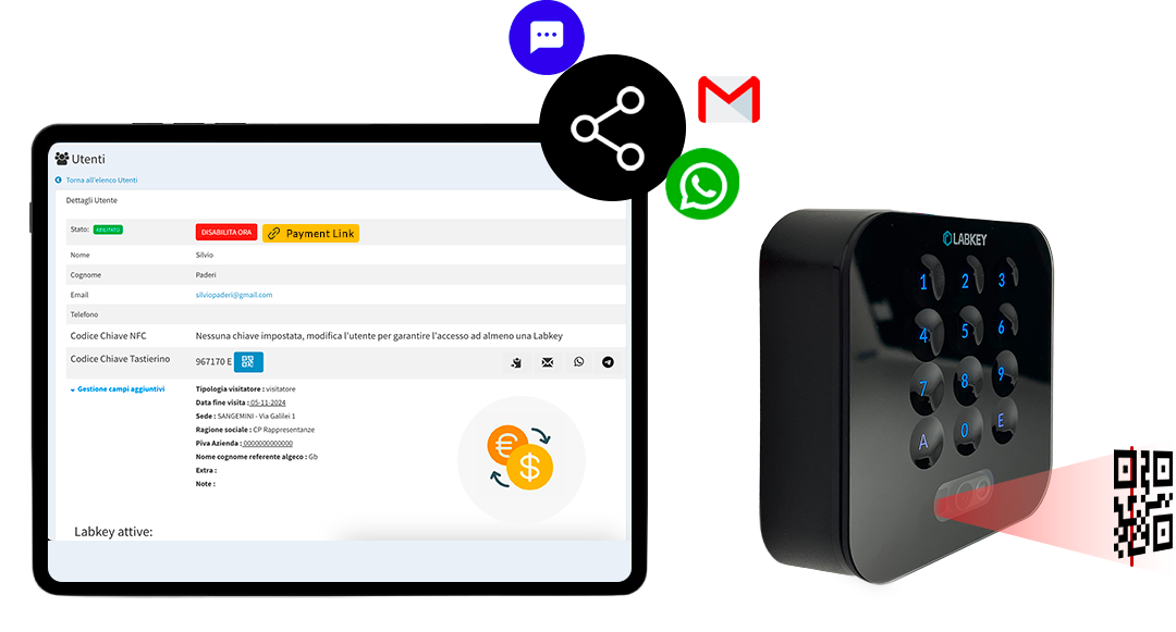 Pagamento digitale e accesso automatico
